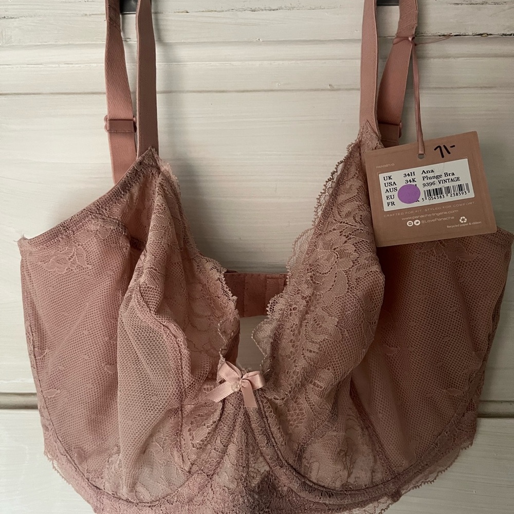 Panache Lace Underwire Bra - Blush NWT